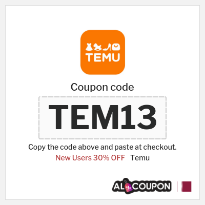 Coupon for Temu (TEM30) New Users 30% OFF