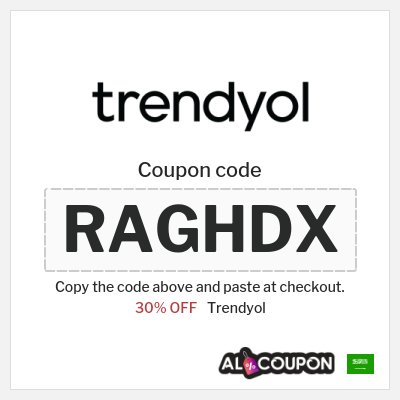 Coupon for Trendyol (RAGHDX) 30% OFF