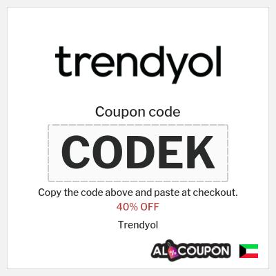 Coupon for Trendyol (CODEK) 40% OFF