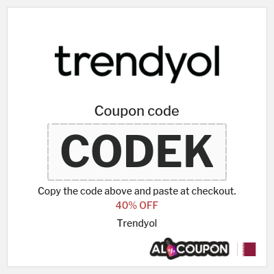 Coupon for Trendyol (CODEK) 40% OFF