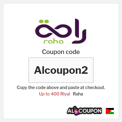 Coupon discount code for Raha 10% OFF