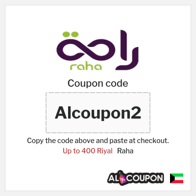 Coupon discount code for Raha 10% OFF