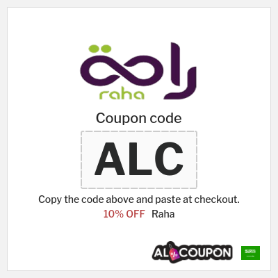 Coupon for Raha (ALC) 10% OFF