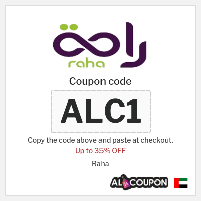 Coupon for Raha (ALC1) Up to 35% OFF