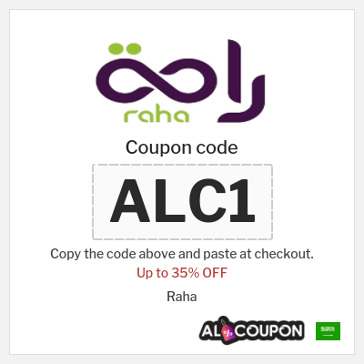 Coupon for Raha (ALC1) Up to 35% OFF