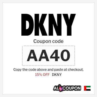 Coupon for DKNY (AA40) 15% OFF