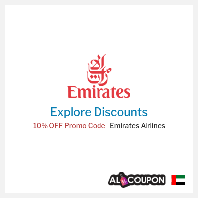 Sale for Emirates Airlines 10% OFF Promo Code