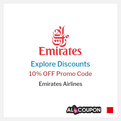 Sale for Emirates Airlines 10% OFF Promo Code