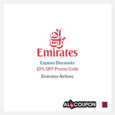 Sale for Emirates Airlines 10% OFF Promo Code