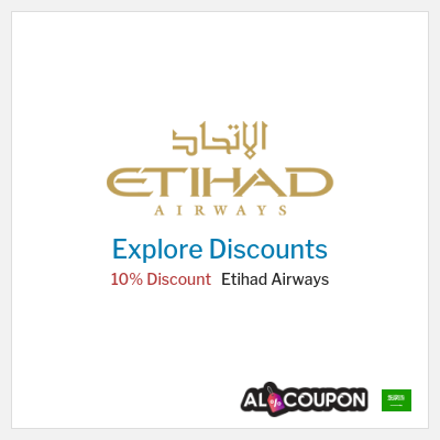 Coupon discount code for Etihad Airways Special Deals & Offers