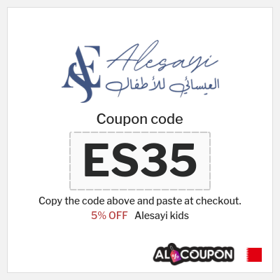 Coupon discount code for Alesayi kids 100% Exclusive Promo Codes
