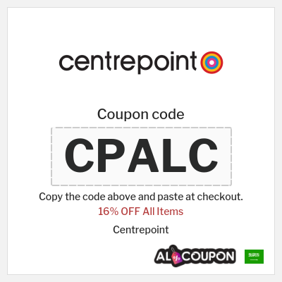 Coupon discount code for Centrepoint Up to 16% OFF