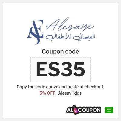 Coupon for Alesayi kids (ES35) 5% OFF