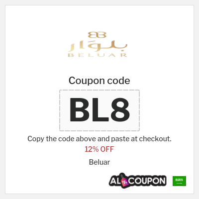 Coupon discount code for Beluar 12% OFF