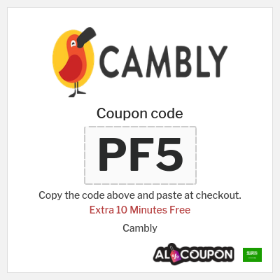 Coupon discount code for Cambly Extra 10 Minutes Free
