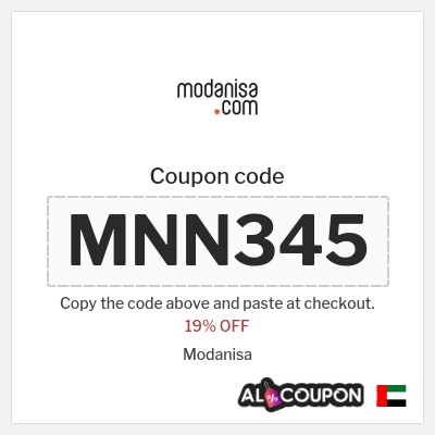 Coupon for Modanisa (MNN345) 19% OFF