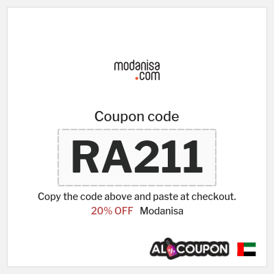 Coupon for Modanisa (RA211) 20% OFF