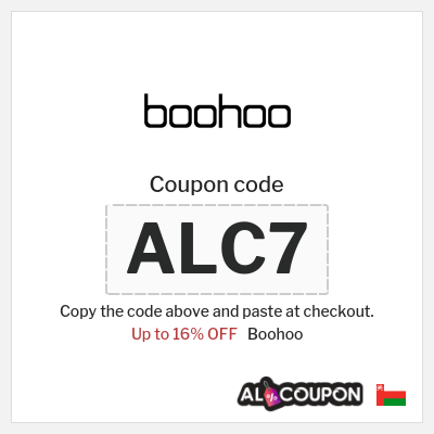 Boohoo Coupon (ALC7) Boohoo Coupon Code 2025