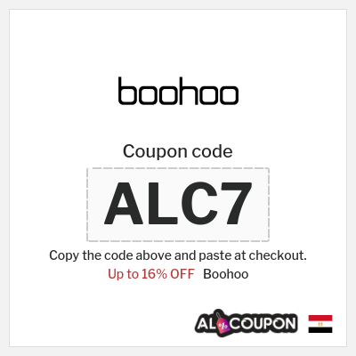 Coupon for Boohoo (ALC7) Up to 16% OFF