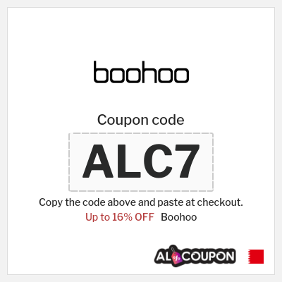 Coupon for Boohoo (ALC7) Up to 16% OFF