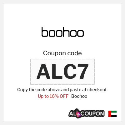Coupon for Boohoo (ALC7) Up to 16% OFF