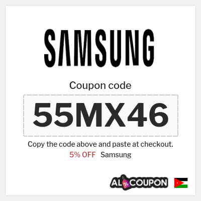 Coupon for Samsung (55MX46) 5% OFF