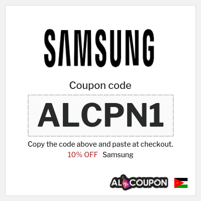 Coupon for Samsung (ALCPN1) 10% OFF