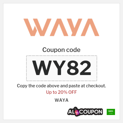 Coupon discount code for WAYA 20% OFF