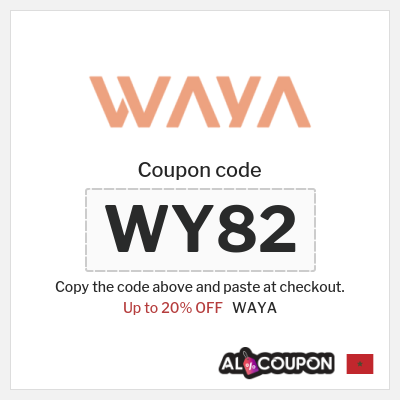 Coupon discount code for WAYA 20% OFF