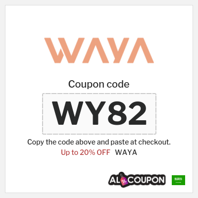 Coupon discount code for WAYA 20% OFF