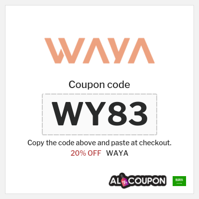 Coupon for WAYA (WY83) 20% OFF