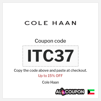 Coupon discount code for Cole Haan 15% OFF