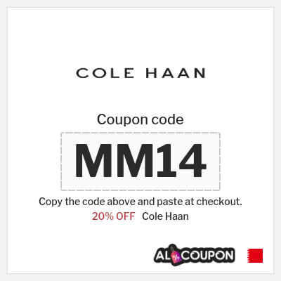 Coupon discount code for Cole Haan 20% OFF