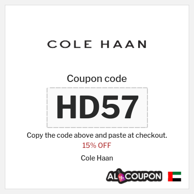 Coupon for Cole Haan (HD57) 15% OFF