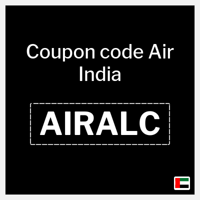 Coupon for Air India (AIRALC) Flat 12.7 Dirham OFF
