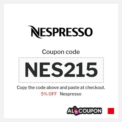 Coupon discount code for Nespresso Verified 5% Coupon Codes