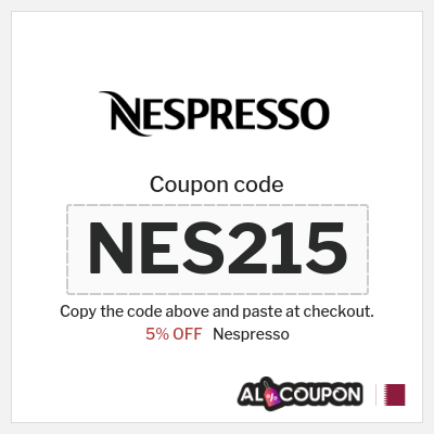 Coupon discount code for Nespresso Verified 5% Coupon Codes