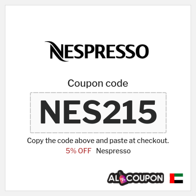 Nespresso Coupon (NES215) Nespresso Promo Code 2026