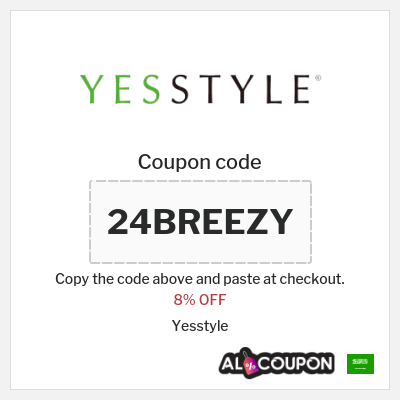 Coupon for Yesstyle (24BREEZY) 8% OFF