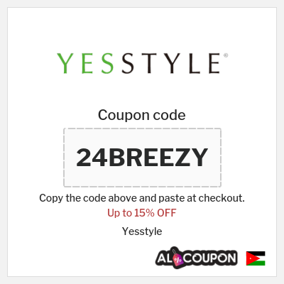 Coupon for Yesstyle (24BREEZY) Up to 15% OFF