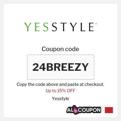 Coupon for Yesstyle (24BREEZY) Up to 15% OFF