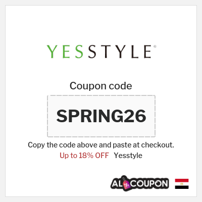Coupon for Yesstyle (SPRING26) Up to 18% OFF