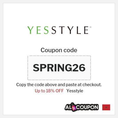 Coupon for Yesstyle (SPRING26) Up to 18% OFF