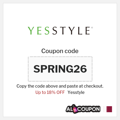 Coupon for Yesstyle (SPRING26) Up to 18% OFF