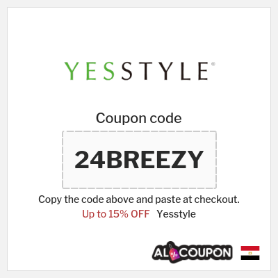 Coupon for Yesstyle (24BREEZY) Up to 15% OFF