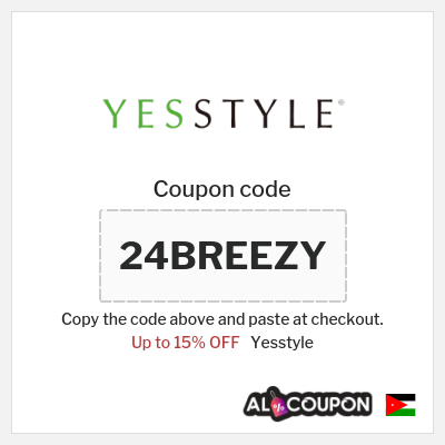 Coupon for Yesstyle (24BREEZY) Up to 15% OFF
