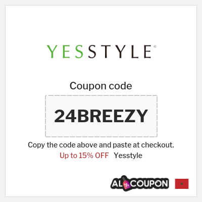 Coupon for Yesstyle (24BREEZY) Up to 15% OFF