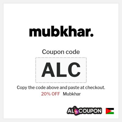 Coupon discount code for Mubkhar 20% OFF