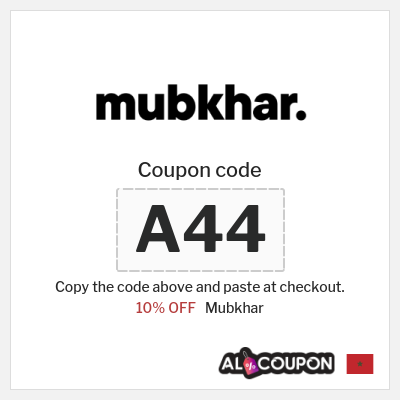 Coupon discount code for Mubkhar 20% OFF