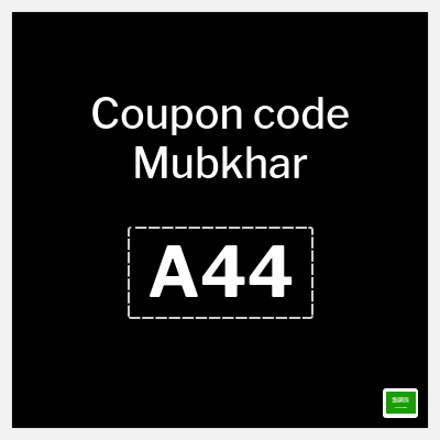 Coupon discount code for Mubkhar 20% OFF